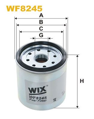 WIX FILTERS Degvielas filtrs WF8245